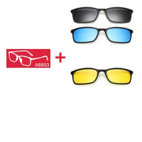 5 In 1 Polarized Sunglasses - Magnetic Clip On Glasses-Sunglasses-Golonzo
