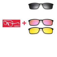5 In 1 Polarized Sunglasses - Magnetic Clip On Glasses-Sunglasses-Golonzo