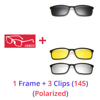 5 In 1 Polarized Sunglasses - Magnetic Clip On Glasses-Sunglasses-Golonzo