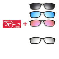 5 In 1 Polarized Sunglasses - Magnetic Clip On Glasses-Sunglasses-Golonzo