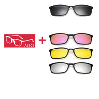 5 In 1 Polarized Sunglasses - Magnetic Clip On Glasses-Sunglasses-Golonzo