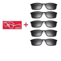 5 In 1 Polarized Sunglasses - Magnetic Clip On Glasses-Sunglasses-Golonzo