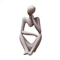 Statues Creative Abstract Thinker People Sculptures Miniature Figurines Craft Office Home Decoration-statue-Golonzo