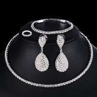 Jewelry set - White Crystal-Jewelry Sets-Golonzo