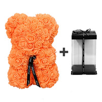 Rose Teddy Bear - Artificial Flowers Gifts-Artificial flower-Golonzo