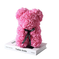 Rose Teddy Bear - Artificial Flowers Gifts-Artificial flower-Golonzo