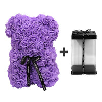Rose Teddy Bear - Artificial Flowers Gifts-Artificial flower-Golonzo
