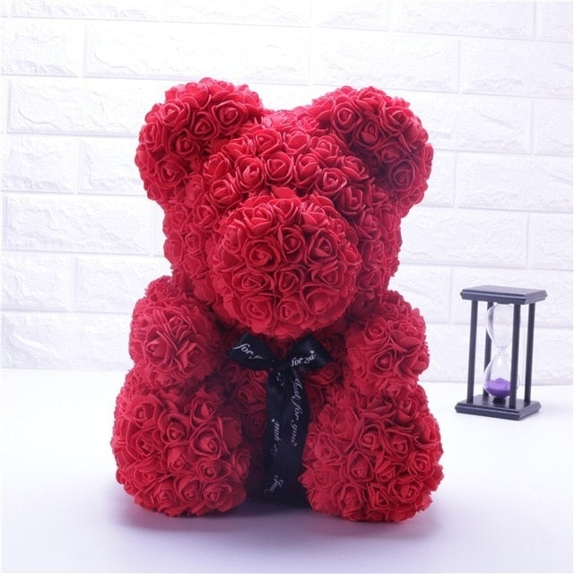Valentines Day Teddy Bear - Rose Bear-Dolls-Golonzo