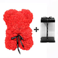 Rose Teddy Bear - Artificial Flowers Gifts-Artificial flower-Golonzo