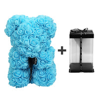 Rose Teddy Bear - Artificial Flowers Gifts-Artificial flower-Golonzo