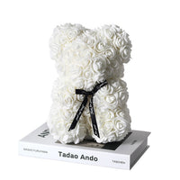 Rose Teddy Bear - Artificial Flowers Gifts-Artificial flower-Golonzo