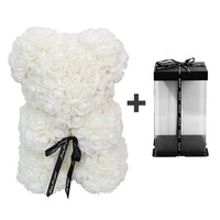 Rose Teddy Bear - Artificial Flowers Gifts-Artificial flower-Golonzo