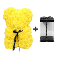 Rose Teddy Bear - Artificial Flowers Gifts-Artificial flower-Golonzo
