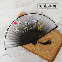 Bamboo Antique Folding Fan - Chinese Style Fan-Fan-Golonzo