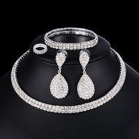 Jewelry set - White Crystal-Jewelry Sets-Golonzo