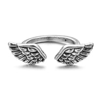 Antique Silver Adjustable Snake Ring for Men and Women-Rings-Golonzo