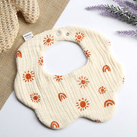 360° Baby Cotton Gause Feeding Flower Shape Aprons-Aprons-Golonzo