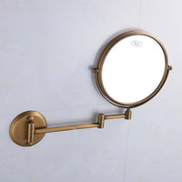 Wall Mounted Brass Bathroom Accessories Mirror-Face Mirrors-Golonzo