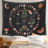 Moon Phase Wall Hanging - Starry Sky & Moon Decorative-Home-Golonzo