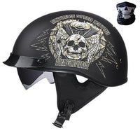 Vintage Motorcycle Helmet Open Face-Motorcycle Helmets-Golonzo