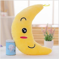 Moon Pillow Plush Toys Cute Luminous Pillow Toy Led Light Pillow Glow in Dark Plush Pillow Doll-LED light Bulbs-Golonzo