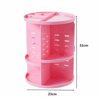 Makeup Organizer 360 Rotating Adjustable Storage Box - Large Capacity Rack for Cosmetics /Creams-Desktop Storage Box-Golonzo