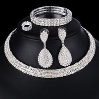 Jewelry set - White Crystal-Jewelry Sets-Golonzo