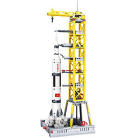 Space station Saturn V Rocket Building Blocks City Shuttle satellite Astronaut-Toys-Golonzo