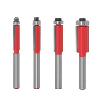 1/4Pc 6mm 1/4" Shank Flush Trim Router Bits Mill for Wood Trimming-Drill & Screwdriver Bits-Golonzo