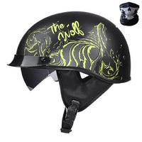 Vintage Motorcycle Helmet Open Face-Motorcycle Helmets-Golonzo