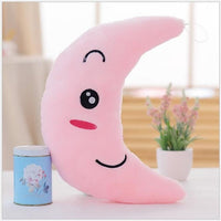 Moon Pillow Plush Toys Cute Luminous Pillow Toy Led Light Pillow Glow in Dark Plush Pillow Doll-LED light Bulbs-Golonzo