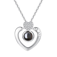 Letter Love Memory - Projection Pendant Necklace-Necklaces-Golonzo