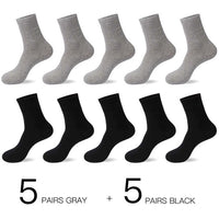 10 Pairs / Lot Men's Breathable Cotton Socks -US size(7-12)-Socks-Golonzo