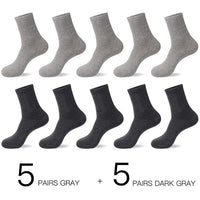 10 Pairs / Lot Men's Breathable Cotton Socks -US size(7-12)-Socks-Golonzo