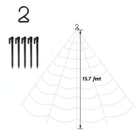 Halloween Giant Spider Huge Stretchy Cobwebs Terror Plush-Decor-Golonzo