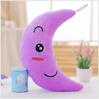 Moon Pillow Plush Toys Cute Luminous Pillow Toy Led Light Pillow Glow in Dark Plush Pillow Doll-LED light Bulbs-Golonzo