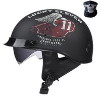 Vintage Motorcycle Helmet Open Face-Motorcycle Helmets-Golonzo