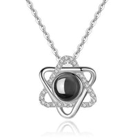 Letter Love Memory - Projection Pendant Necklace-Necklaces-Golonzo