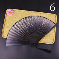 Bamboo Antique Folding Fan - Chinese Style Fan-Fan-Golonzo