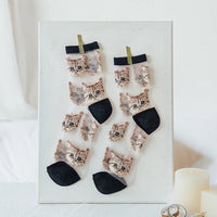 Creative Crystal Silk Tide Socks Funny Sunflowers Vines Flowers Happy Socks Casual-Socks-Golonzo