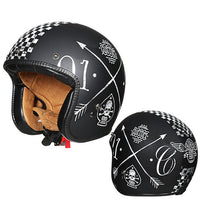 Half Face Retro Motorcycle Helmet-Motorcycle Helmets-Golonzo