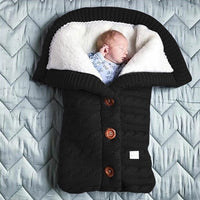 Sleeping Bag Outdoor Button Baby Knitted Sleeping Bag-Sleeping Bags-Golonzo