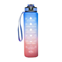 1L Water Bottle With Time Marker-Water Bottles-Golonzo