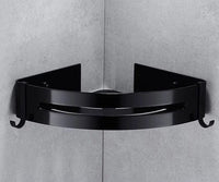 Nail Free Space Aluminum Black Bathroom Shelf-Bathroom Accessory Sets-Golonzo