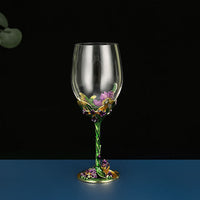 Enamel Iris Glass - Unique Champagne Flutes Crystalline-Glass-Golonzo