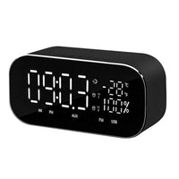 LED Digital Alarm Clock with Bluetooth Speaker Radio Wireless Music Player-Alarm Clocks-Golonzo