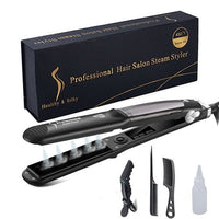 Professional Hair Salon Steam Styler - Healthy&Silky Hair Straightener-Curling Irons-Golonzo