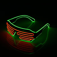 Two-Color Flash Glasses Luminous Lighting - Colorful Glowing DJ Glasses-Sunglasses-Golonzo