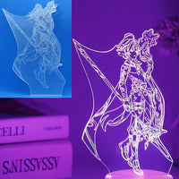 Anime/Game Night Light Acrylic Board Figure-LED Light Bulbs-Golonzo