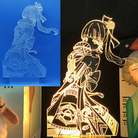 Anime/Game Night Light Acrylic Board Figure-LED Light Bulbs-Golonzo
